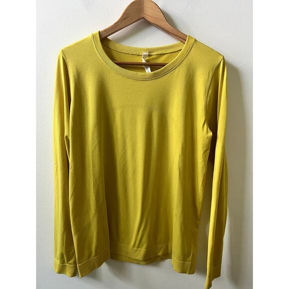 Lululemon yellow swiftly tech women's size 10 - Picture 1 of 4